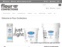 Tablet Screenshot of flourconfections.com